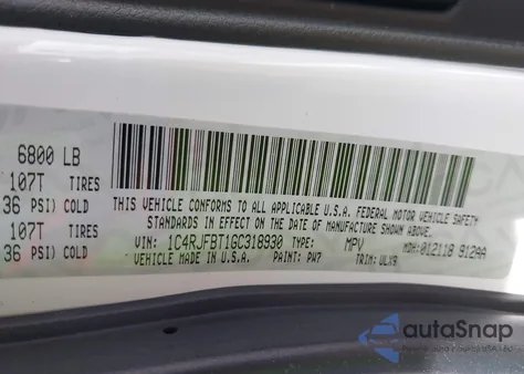 2016 Jeep Grand Cherokee Limited from USA, damaged, VIN 1C4RJFBT1GC318930